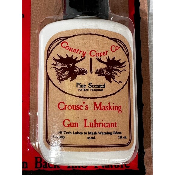 NEW IN BOX Crouse's Odor Masking Gun Lubricant- Pine Cover Scent Hunting 1.25 oz - Picture 3 of 8